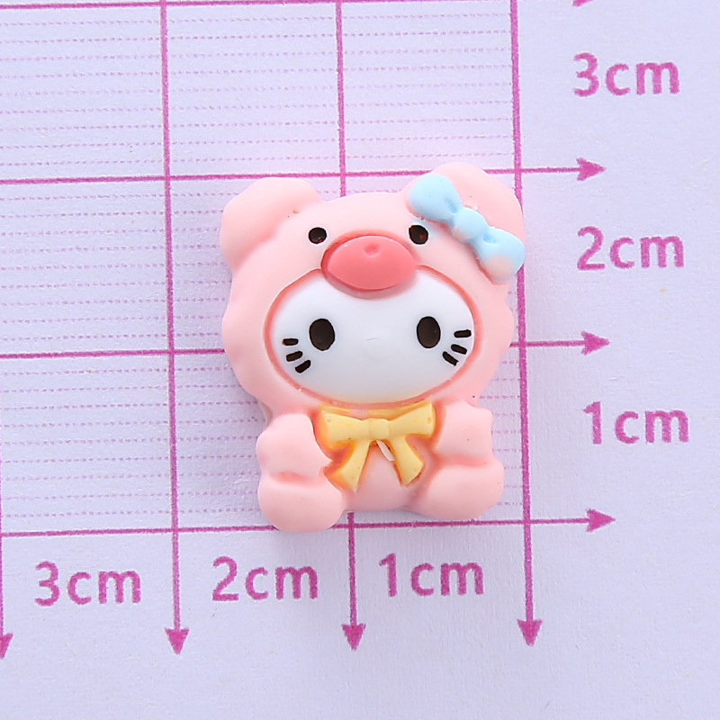 Nueva historieta Sanrio resina accesorios DIY pegamento crema teléfono móvil Shell parche tocado diadema etiqueta engomada del coche material