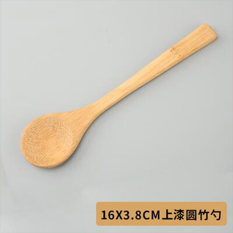 16x3.8cm 둥근 대나무 숟가락 페인트