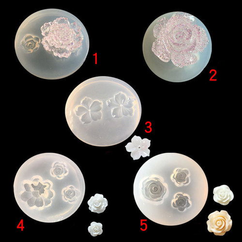 Mirror DIY crystal glue mold UV glue flower romantic rose daisy flower handmade pendant hairpin decoration