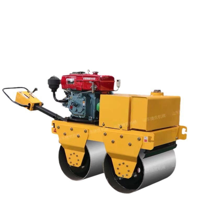 1 tonelada 3 tonelada de rodillo pequeño vibración tipo andar de mano de rueda de acero única y doble tipo de conducción de trinchera completamente hidráulica micro compactor de suelo