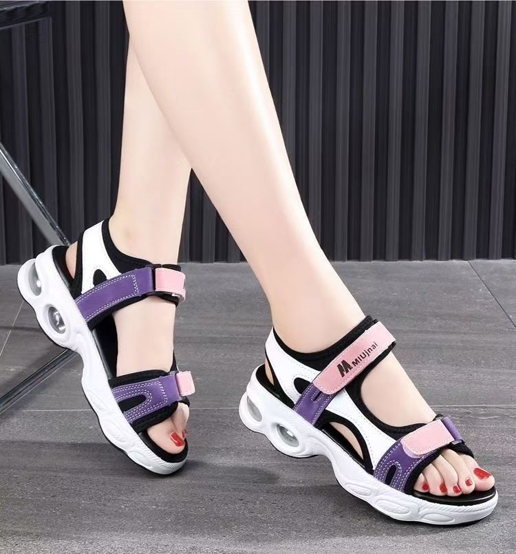 2026 nuevo caliente primavera y verano ultra suave ultra ligero desgaste antideslizante moda versátil sandalias deportivas casuales para mujeres