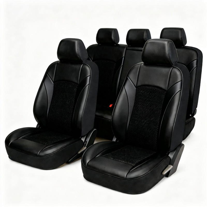 New cross-border car seat cushion, single-person car seat cushion, leather breathable cushion, European and Middle Eastern car seat cushion