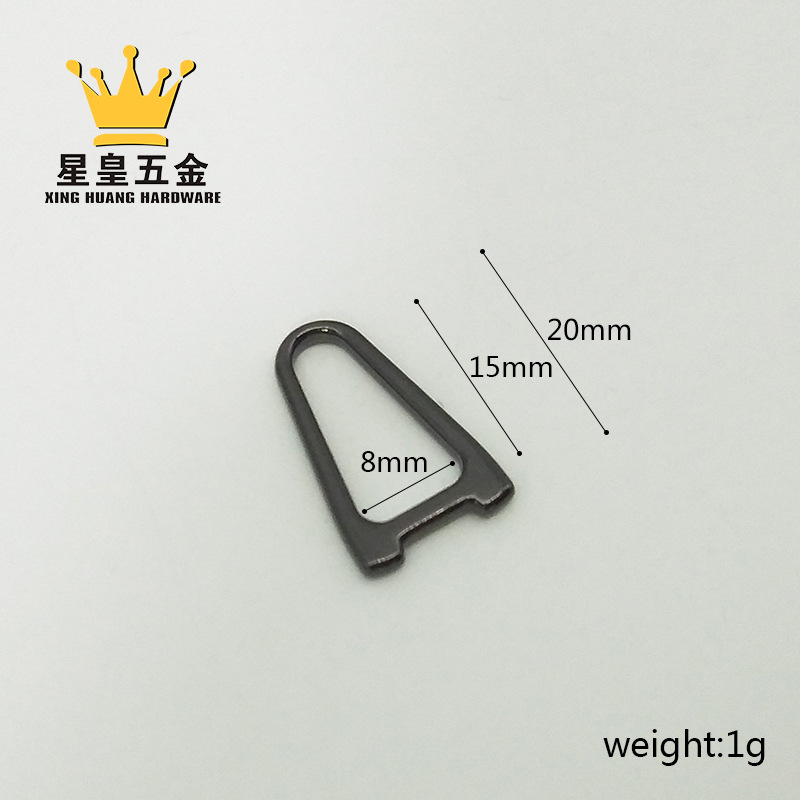 厂家拉链头小D扣 手袋箱包A字拉牌 环扣服装拉链五金配件