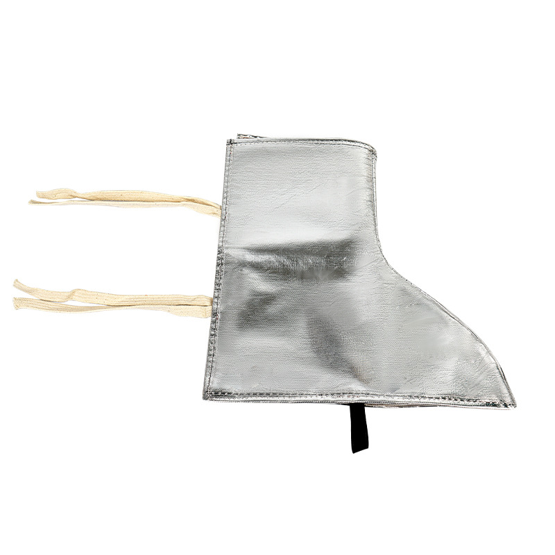 lámina de aluminio soldadura aislamiento térmico resistente a altas temperaturas escaldado a prueba de chispas soldador cubierta de pie de fundición de aluminio frente al horno cubierta de pie de fundición