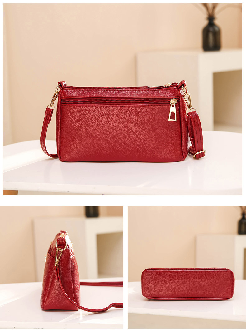 Yongxing Baima geantă din piele stil coreean la modă femei geantă cu un umăr crossbody geantă mică stradă stand alergare Jianghu mama geantă casual_voghion.com