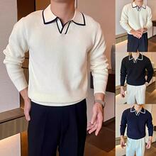 X 47211 Striped Long Sleeve Knit Sweater ������֯�� �羳