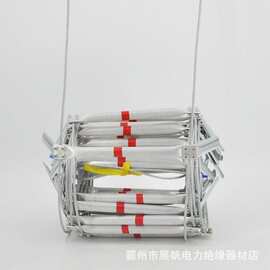 高强度阻燃消防逃生绳梯 高空应急软梯楼宇火场疏散攀爬装备