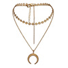 Golden chain, necklace, accessory, European style, Amazon, wholesale