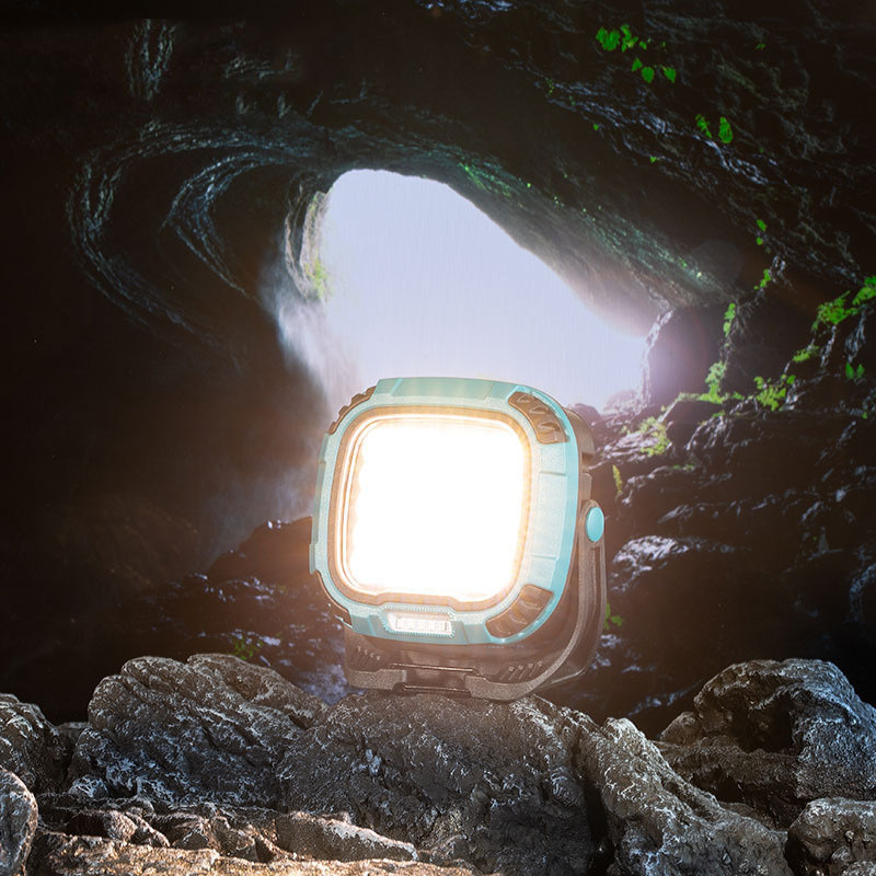 Nuevo multi-funcional trabajo luz camping luz hogar al aire libre iluminación de emergencia alto brillo larga resistencia con imán de gancho