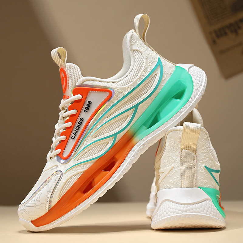 潮牌小白鞋男2025春夏新款透气百搭韩版运动男板鞋网面男鞋休闲鞋