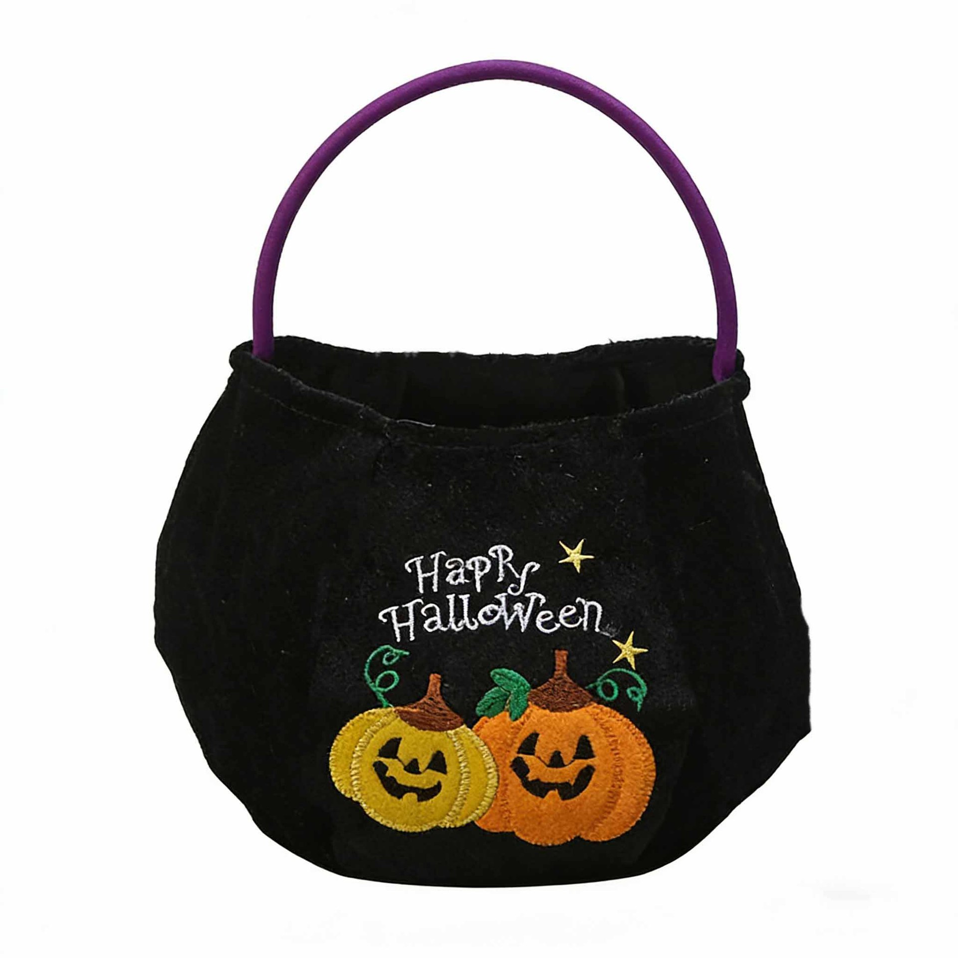 Bolsa de dulces de Halloween portátil bolsas de calabaza tridimensionales para niños regalos props de fiesta de fantasmas brujas transfronterizas props de fiesta de fantasmas
