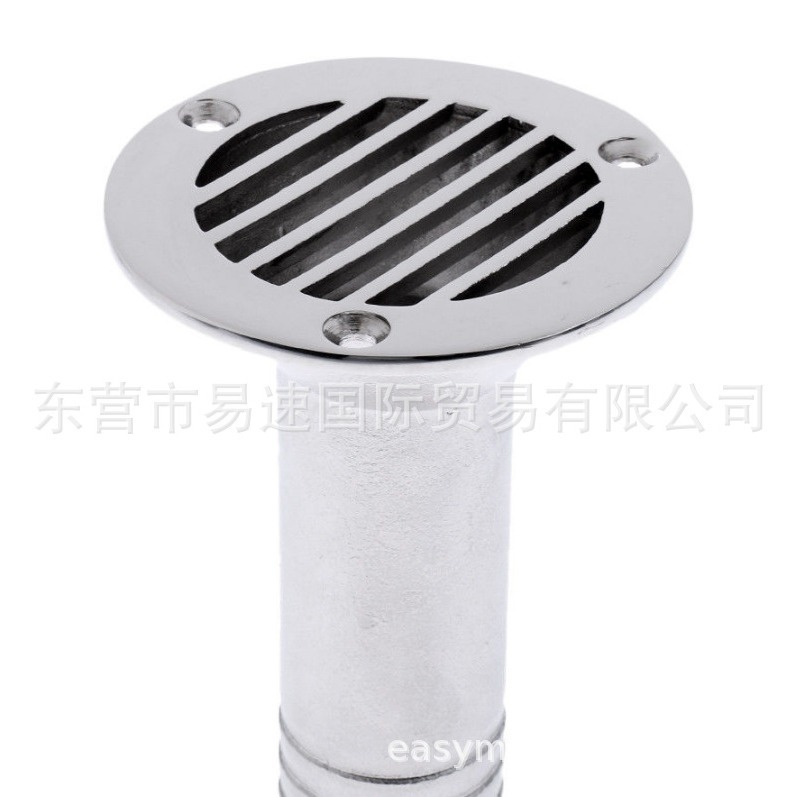 不锈钢漏水口316材质，游艇配件 圆形漏水口 抛光件 船用五金配件
