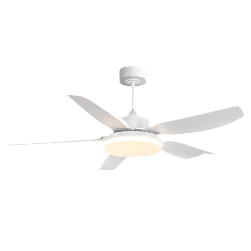 [Selección estricta] lámpara de ventilador de techo de hoja recta 2025 nueva lámpara de ventilador de viento de crema simple gran lámpara de ventilador de viento Guangdong Zhongshan