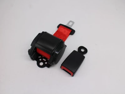 Two-Point Car Safety Belt for Forklifts, Engineering Vehicles, Mining Vehicles, Emergency Locking and Retracting Two-Point Safety Belt 3C (Car seat belt) - red-k3-retractor-with-130mm-lock