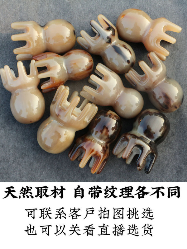 工場は天然の白い牛の角の櫛を卸売りして頭を洗って全身の経絡の頭をマッサージします。|undefined