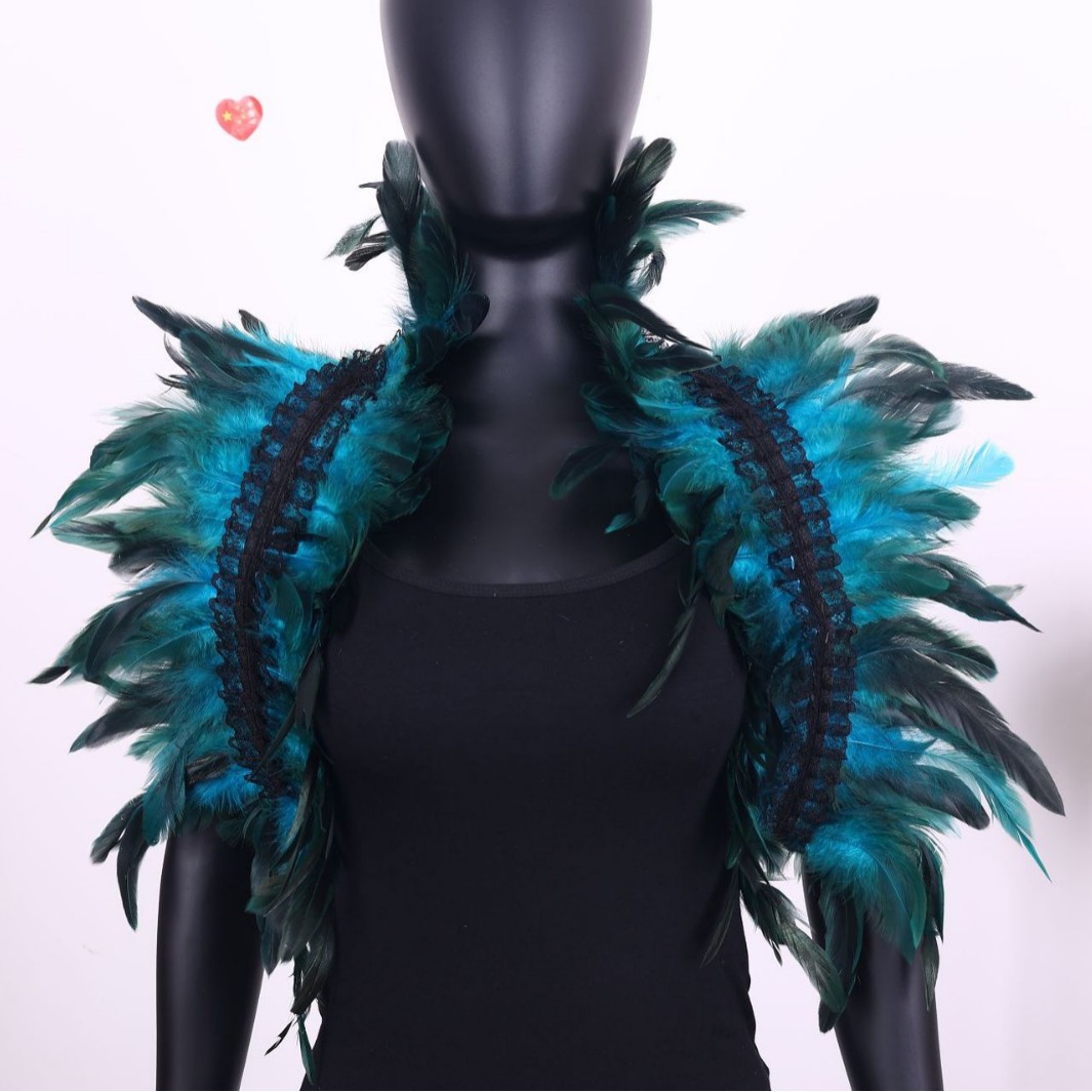 Directo DE FÁBRICA DE Amazon de suministro transfronterizo Festival bola del partido Chaleco de plumas mantón ropa del Cabo