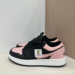 莆田純正喬一黒ピンクカップル向け万能通気性スポーツローカットスニーカー男女兼用カジュアルトレンド万能