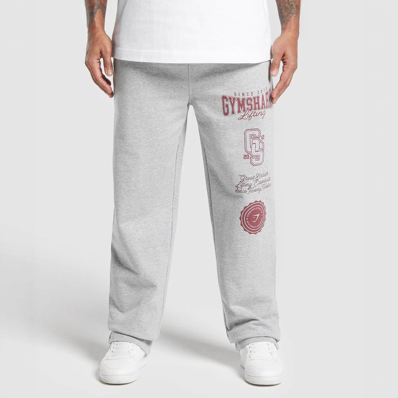 Gymshark Men's Sports Pants Jogger Gym Muscle Bodybuilding Casual Pants Cotton Printed Long Pants