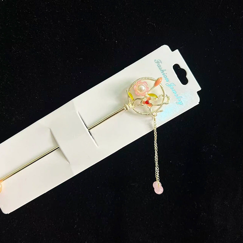 Hairpin Hanfu заколка для волос, орхидея цветочный декоративный аксессуар для волос, простая элегантная китайская стиль