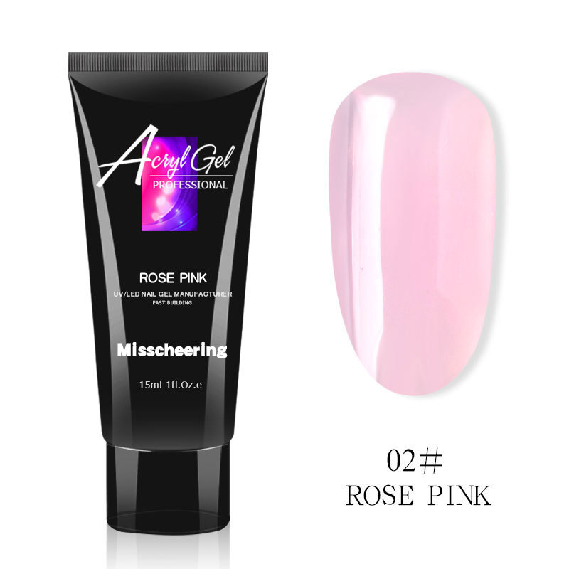 Gel de extensión de uñas transfronterizo 15ml, gel de fototerapia cristalino de extensión rápida de uñas, venta al por mayor de fábrica de gel de fototerapia