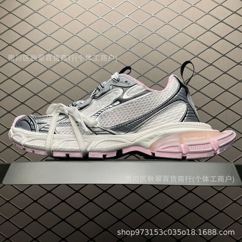 Putian Pure Original Paris 3XL 10Th Generation Thick-Soled Dad Shoes Gray Silver Pink Height-Increasing Shoes Retro Breathable Unisex Sneakers Putian Pure Original Paris 3XL 10Th Generation Thick-Soled Dad Shoes Gray Silver Pink Height-Increasing Shoes Retro Breathable Unisex Sneakers