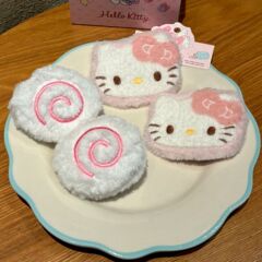 可爱少女心粉色KT猫发夹甜美大号鱼板侧边刘海夹毛绒ins风鸭嘴夹