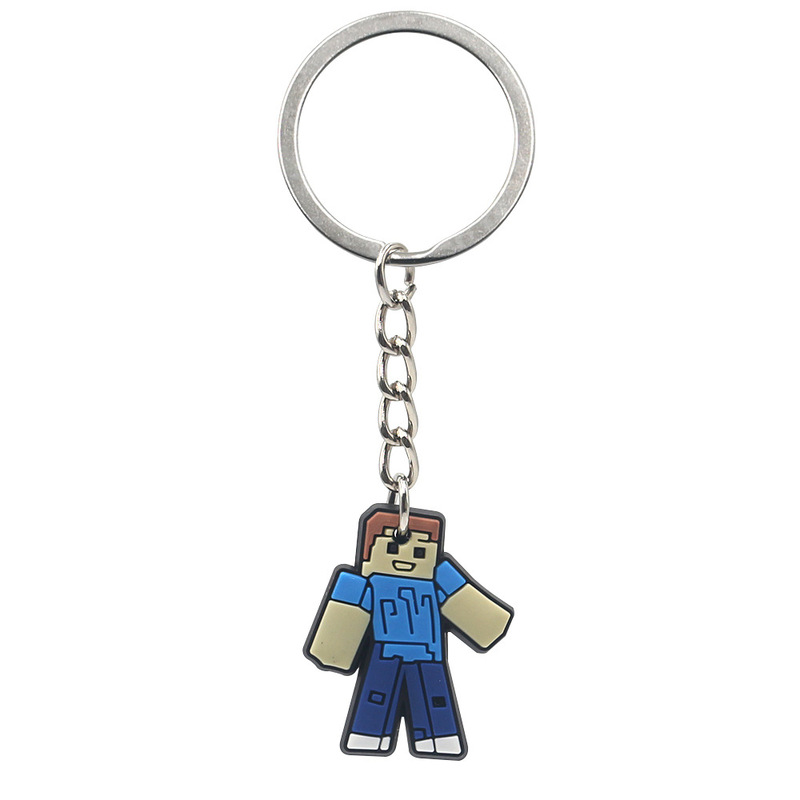 国境を越えた新製品 Minecraft キーホルダー Minecraft バッグ鉛筆バッグ装飾アクセサリー PVC ソフトプラスチックキーホルダー|undefined