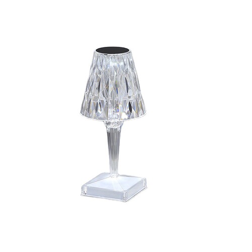 Cross-border desk lamp modern minimalist diamond crystal ambiance lamp creative gift floral home touch control night light