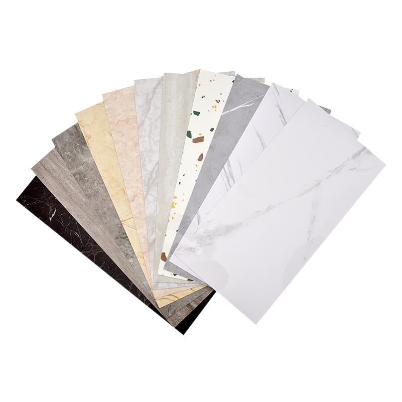 Nuevo producto transfronterizo 30cm x 30cm mármol autoadhesivo PVC adhesivo para pisos sin pegamento entrega de una sola pieza