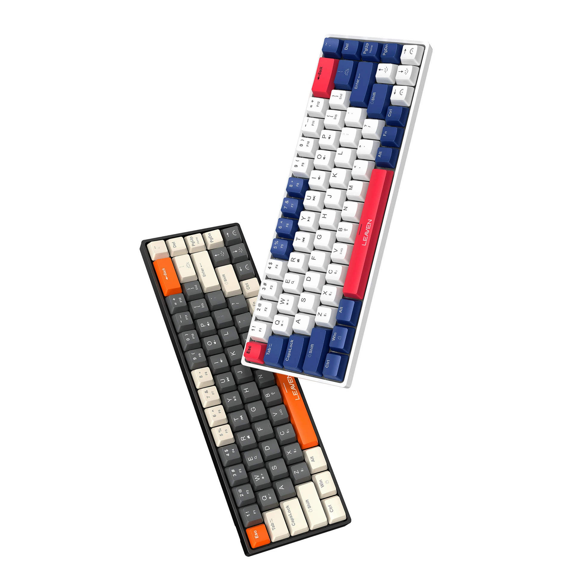 裂纹 H68 беспроводная клавиатура с тремя режимами, механическая, RGB, горячая вставка - компьютерный офисная игра Bluetooth клавиатура, один шт.
