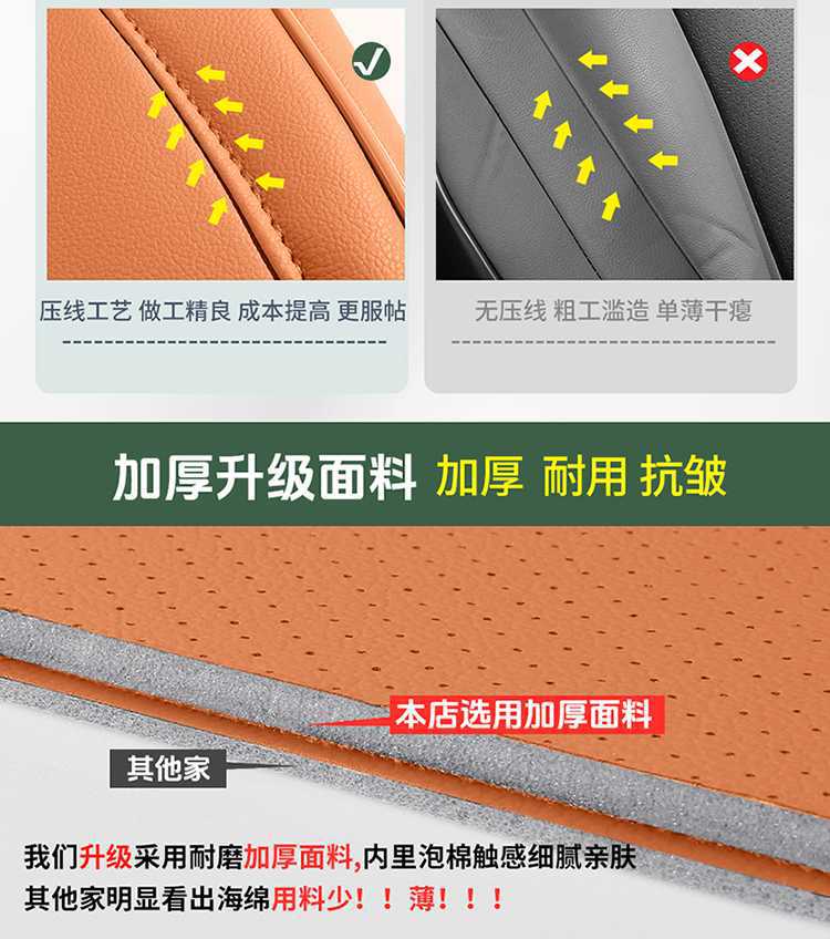 Specifically designed for the 2026 Haval H6L, these all-season, full-coverage car seat covers are made of breathable leather