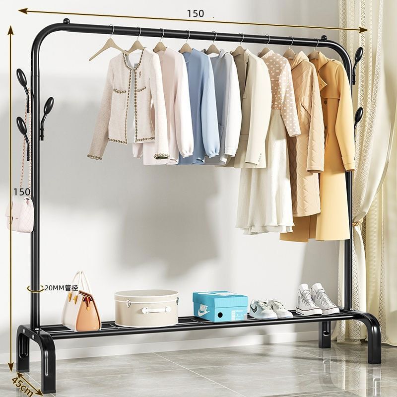 Perchero de secado plegable de pie para uso doméstico dormitorio balcón interior colgar ropa de forma sencilla
