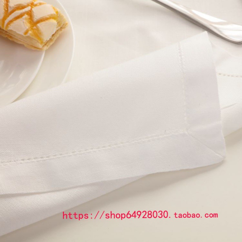 Servillas de lino de seda europea, algodón, tela de almohadilla de comedor occidental, tela de limpieza de tazas, sala de patrones de logotipo