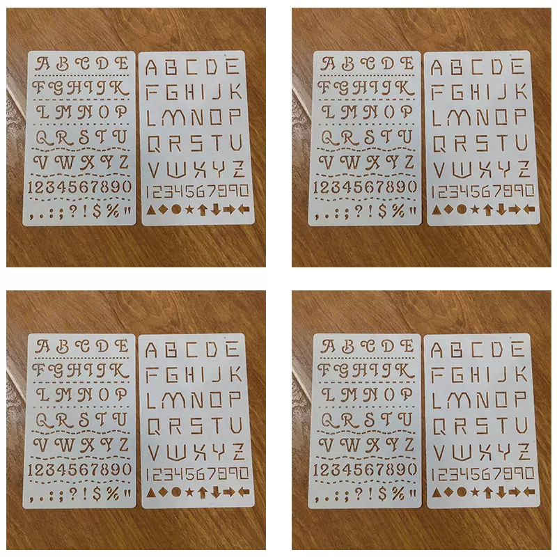 圣诞节万圣节动物贺卡喷绘模版 儿童镂空易擦拭绘图手账制作模板