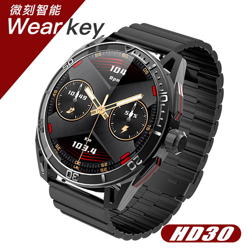 New HD30 Smart Watch Bluetooth Call 48.03inch *466 Resolution AMOLED Heart Rate Sports Blood