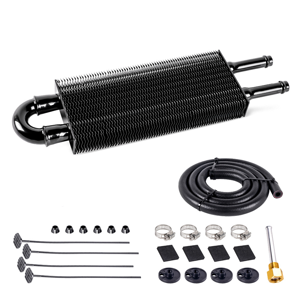 Piezas de modificación de automóviles, tubo de aire acondicionado de automóvil, condensador de cinturón, radiador refrigerado por aceite tipo tubo de fila, 4 filas, 6 filas, 8 filas