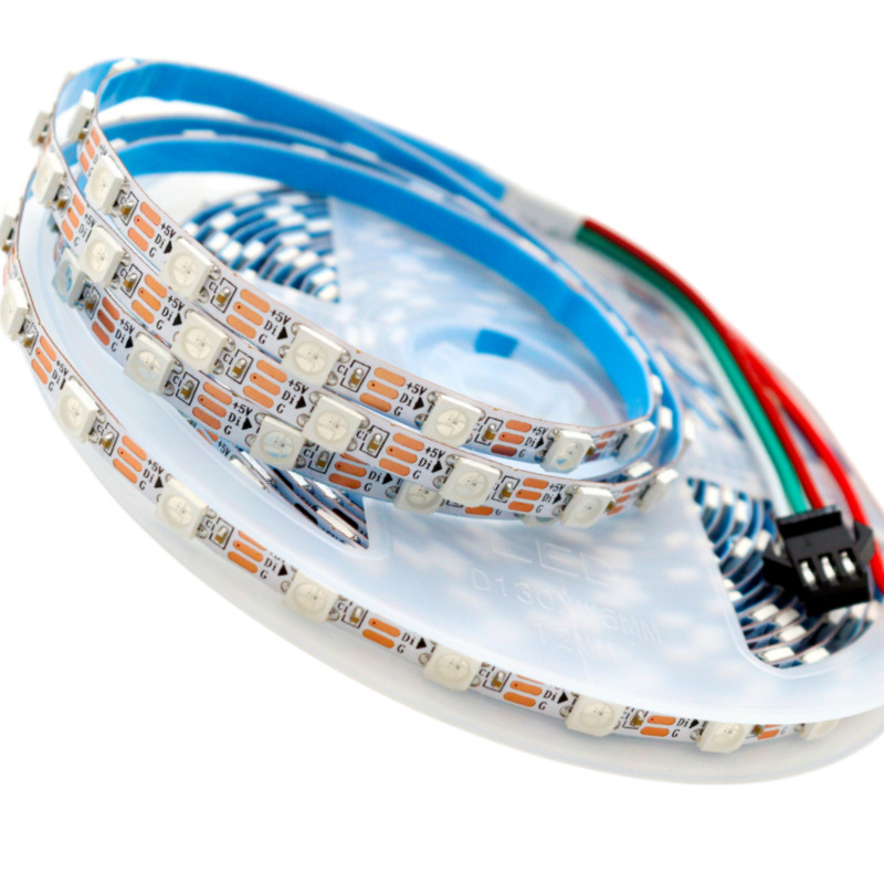 低電圧5v5mmWS2812B内蔵チップ30灯60灯90灯プログラマブルLEDカラフルライトテープRGBカラフル|undefined