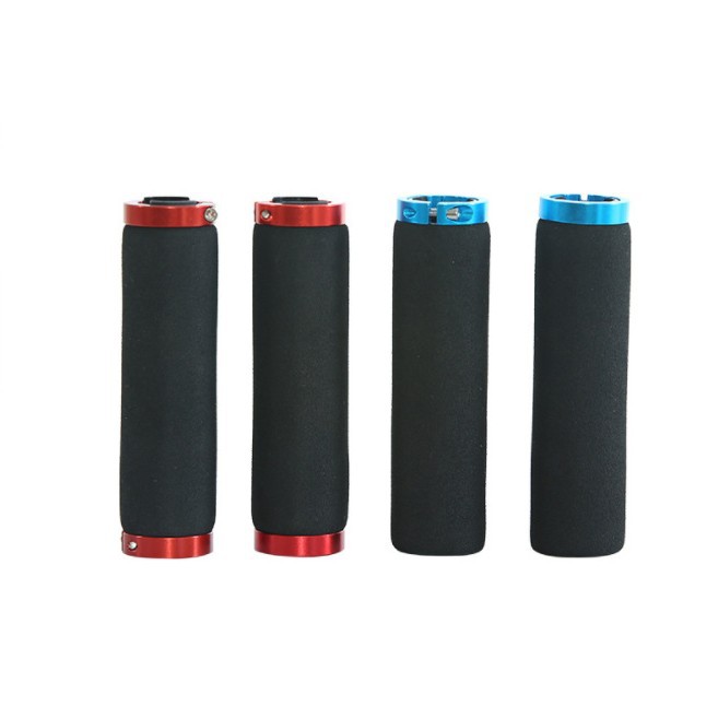 跨境自行車把套山地車海綿把套手握把鋁合金環鎖死把套減震吸汗