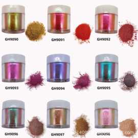 变色龙珠光粉滴胶水晶泥史莱姆美甲喷涂闪光变色龙珠光颜料5g装