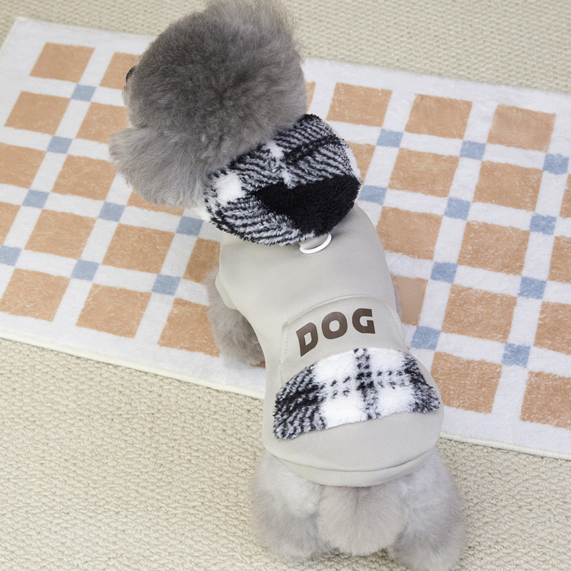 宠物服装带帽卫衣狗狗衣服秋冬装泰迪比熊小型犬冬季DOG带帽卫衣|undefined