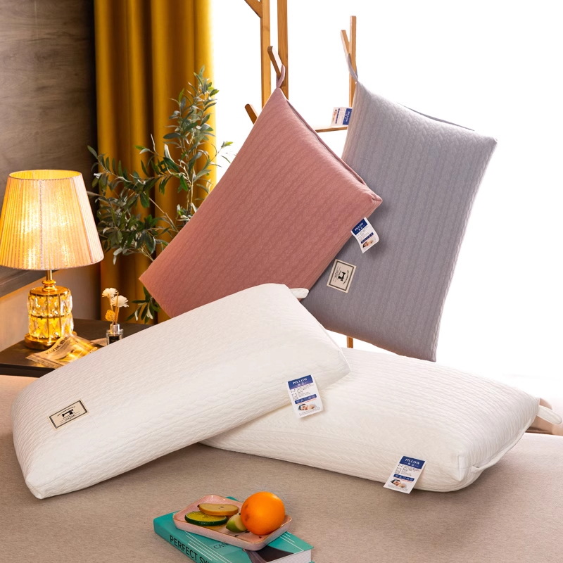 Protector de la columna cervical para ayudar a dormir Almohada de un par de núcleos de almohada para un solo hogar sin colapso ni deformación para dormir 48*74