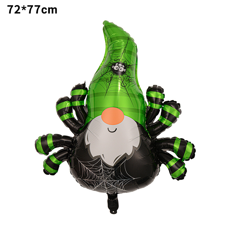 Halloween noche fiesta fantasma forma globo diseño Globo de aluminio de Halloween nuevo gran dibujos animados en forma de calabaza