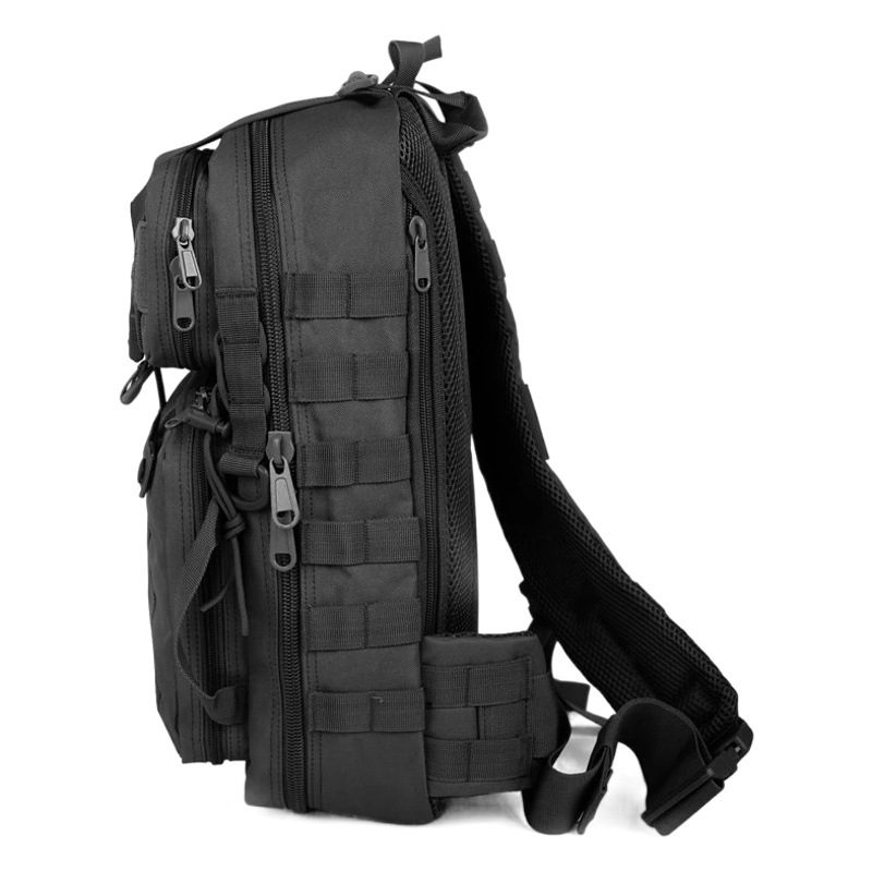 Bolsa táctica multifuncional para deportes al aire libre, senderismo, ciclismo, bandolera, mochila de pecho, estilo deportivo, transpirable e impermeable.