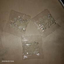 6mm半面珍珠小袋包装纯白米白半面高亮袋装各种规格贵气