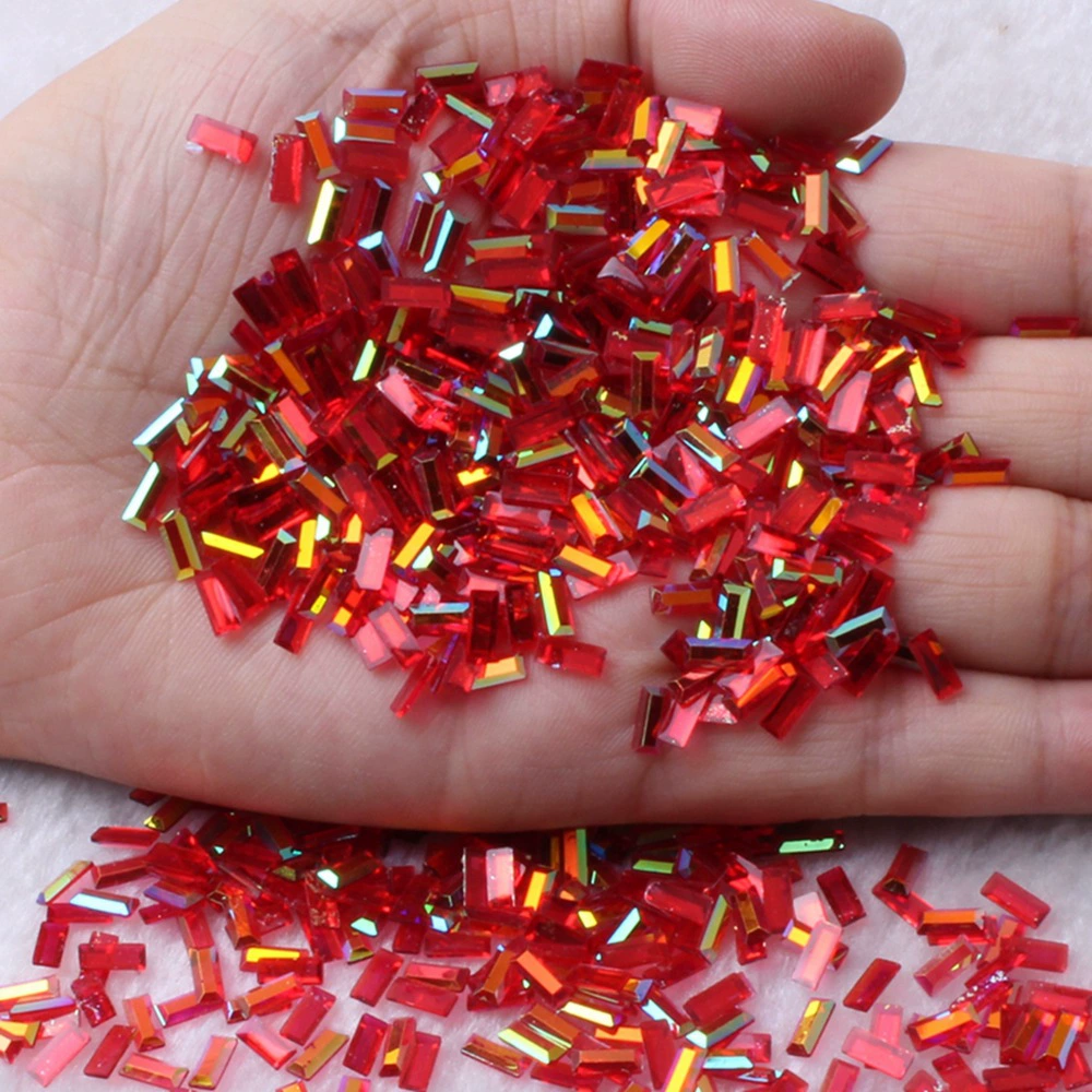 Rectangular nail decoration for manicure, diamond accessory for nails, new collection, internet celebrity, DIY