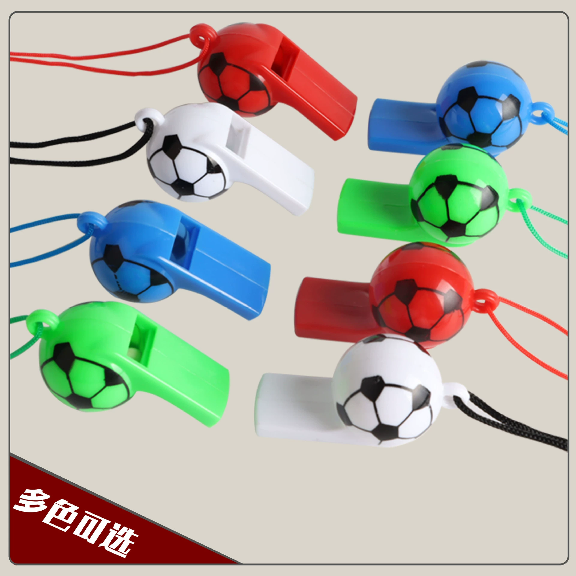 Plastic whistle, life jacket with rope, wholesale