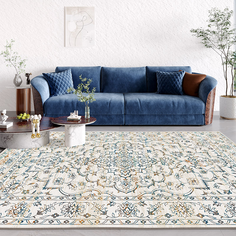 Alfombra de estilo étnico nórdico al por mayor dormitorio sofá mesa de café tatami bohemio hogar sala de estar alfombra