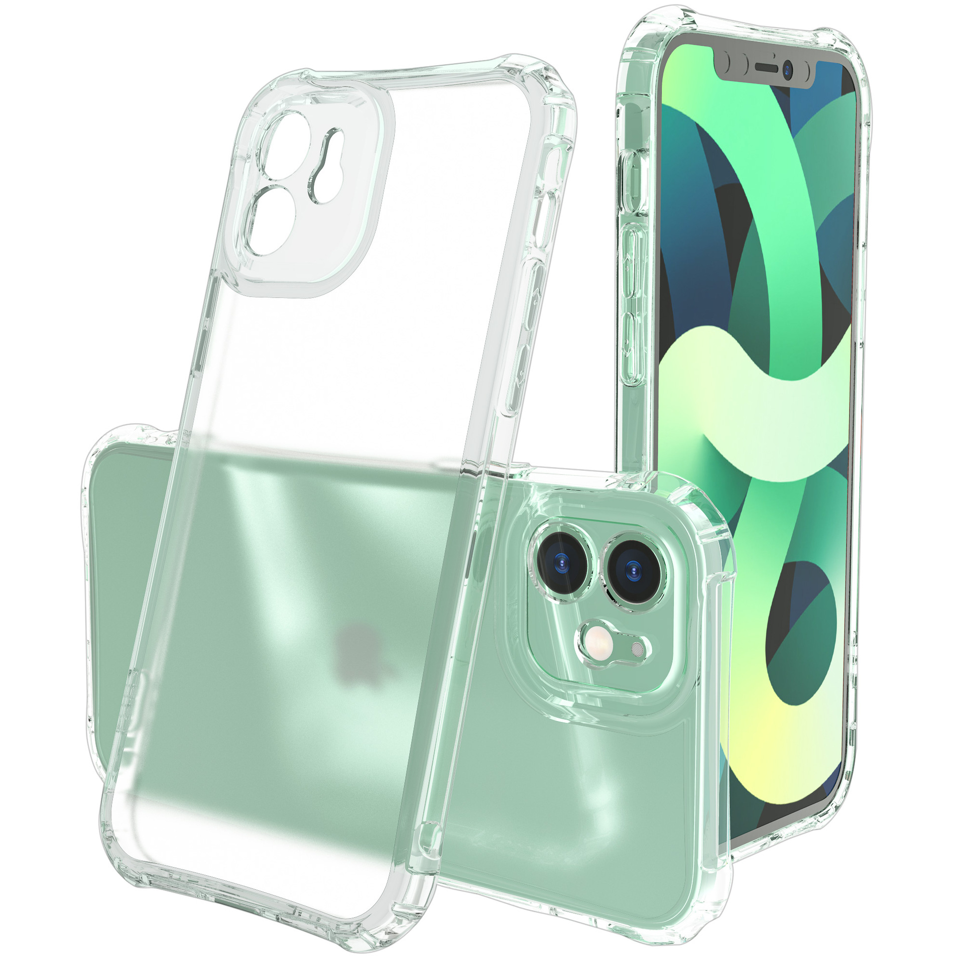 iPhone12透明手机壳 适用苹果12pro max全包磨砂防摔11软壳保护套