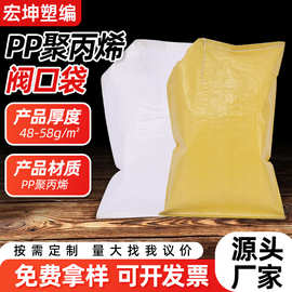 定制阀口袋塑料蛇皮袋 砂浆腻子粉阀口编织袋厂家印刷腹膜编织袋