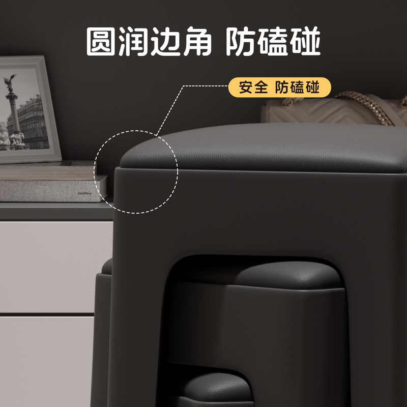 家庭用に積み重ね可能なスツール、丈夫で厚みのあるハイスツール、モダンでシンプルで耐久性のあるダイニングテーブルのスツールと椅子、スペアのプラスチックスツール|undefined